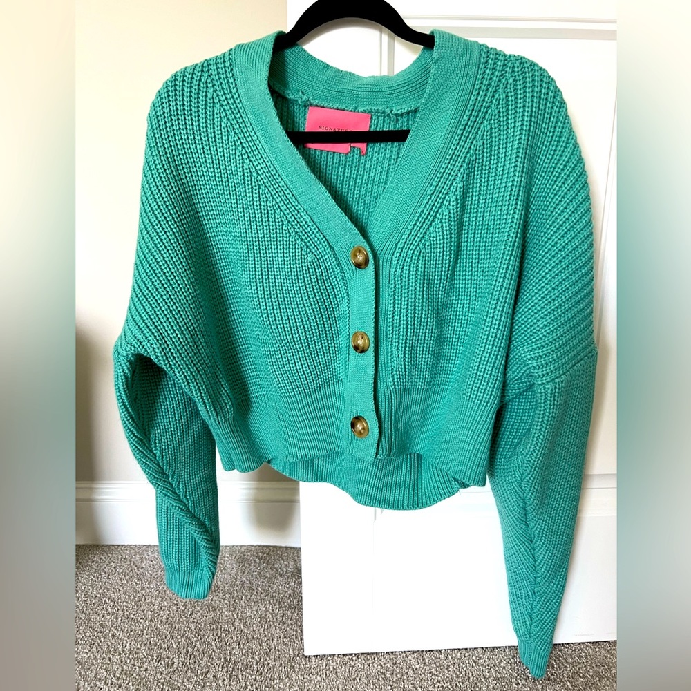 Signature sweater in green